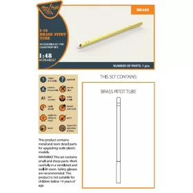 Clear Prop Accessories 1:48 I-16 brass pitot tube