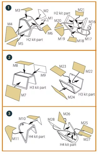 Clear Prop Accessories 1:48 Bf-109E-4/7 double-sided painting mask for Wingsy Kits