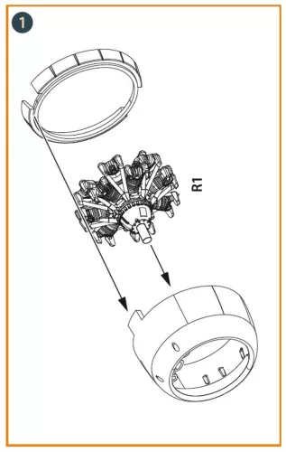 Clear Prop Accessories 1:48 D3A2 VAL engine for Wingsy Kits