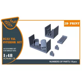   Clear Prop Accessories 1:48 D3A2 VAL interior set for Wingsy Kits