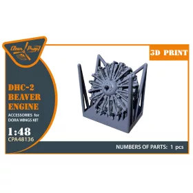   Clear Prop Accessories 1:48 DHC-2 Beaver Engine for Dora Wings