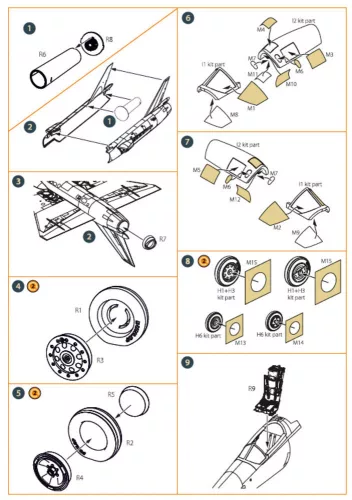 Clear Prop Accessories 1:48 Fairey Delta 2 accessories set for Dora Wings