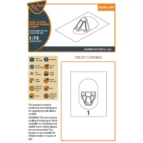   Clear Prop Accessories 1:72 A5M4 Claude vacuum formed canopy for CP kit CP72010