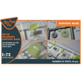   Clear Prop Accessories 1:72 HH-2D SEASPRITE for CP kit painting mask