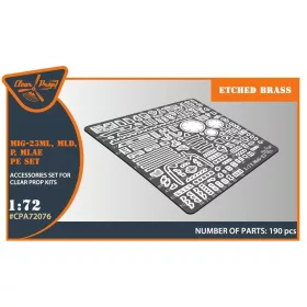   Clear Prop Accessories 1:72 MiG-23ML, MLD, P, MLAE PE set for CP kits