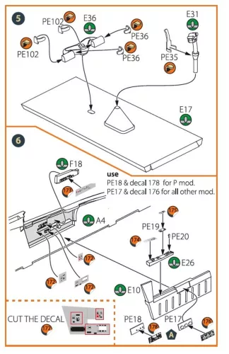 Clear Prop Accessories 1:72 MiG-23ML, MLD, P, MLAE PE set for CP kits