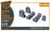 Clear Prop Accessories 1:72 Wessex HC.2 Wheel set type 1 for Airfix kit