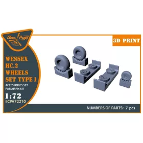   Clear Prop Accessories 1:72 Wessex HC.2 Wheel set type 1 for Airfix kit