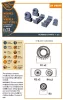 Clear Prop Accessories 1:72 Wessex HC.2 Wheel set type 1 for Airfix kit