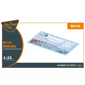  Clear Prop Accessories 1:35 M142 Himars in Ukrainian Armed Forces decal set for Trumpeter, Foreart kits