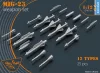 Clear Prop Accessories 1:72 MiG-23 Weapon Set