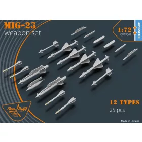 Clear Prop Accessories 1:72 MiG-23 Weapon Set