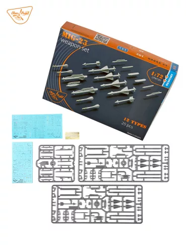 Clear Prop Accessories 1:72 MiG-23 Weapon Set