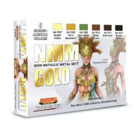   Lifecolor NMM – Non Metallic Metal – Set 1 GOLD 6 x 22 ml