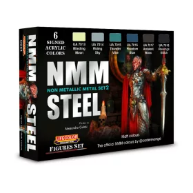   Lifecolor NMM – Non Metallic Metal – Set 2 STEEL 6 x 22 ml
