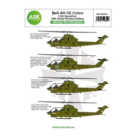   ASK decal 1:32 Bell AH-1G Cobra 20th Aerial Rocket artilery part 1
