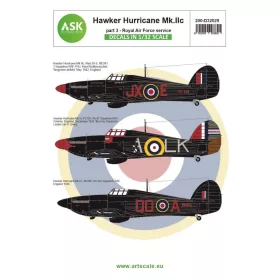   ASK decal 1:32 Hawker Hurricane Mk.IA / Mk.IIC part 3 - Royal Air Force service