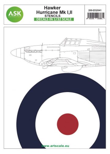 ASK decal 1:32 Hawker Hurricane Mk.I, Mk.II - stencils