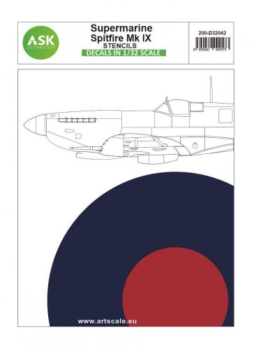 ASK decal 1:32 Spitfire Mk.IX - stencils