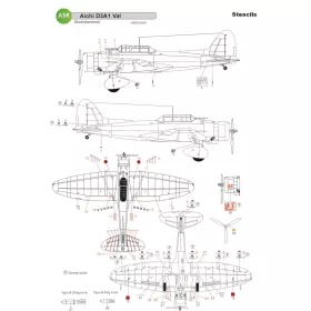   ASK decal 1:32 Aichi D3A1 VAL - STENCILS - Imperial Japanese Army Air Service