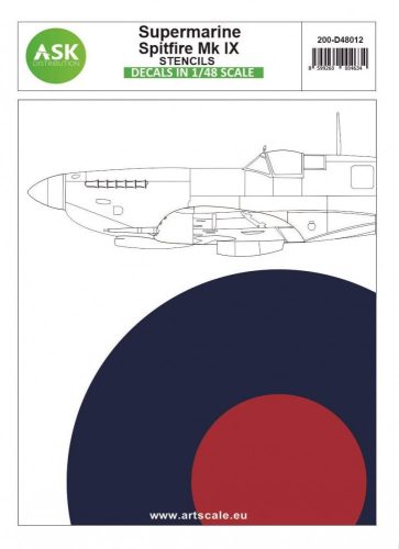 ASK decal 1:48  Spitfire Mk.IX - stencils