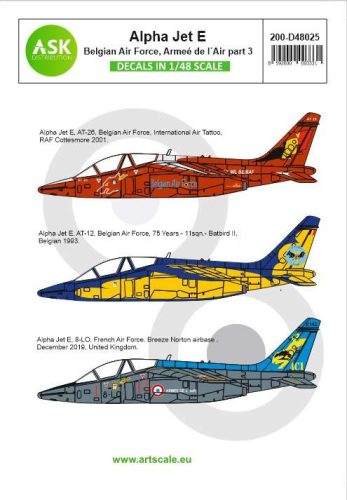 ASK decal 1:48 Alpha Jet E Belgian Air Force and Armeé de l'Air - part 3