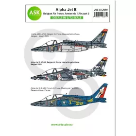   ASK decal 1:72 Alpha Jet E Belgian Air Force and Armeé de l'Air part 2