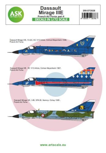 ASK decal 1:72 Mirage IIIE French Air Force part 4