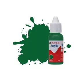   Humbrol HUMBROL ACRYLIC DROPPER BOTTLE 14ML No 120 Light Green Matt