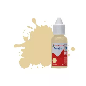   Humbrol HUMBROL ACRYLIC DROPPER BOTTLE 14ML No 121 Pale Stone Matt