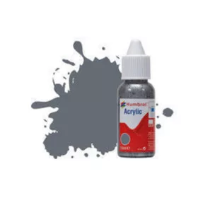   Humbrol HUMBROL ACRYLIC DROPPER BOTTLE 14ML No 123 Extra Dark Sea Grey - Satin