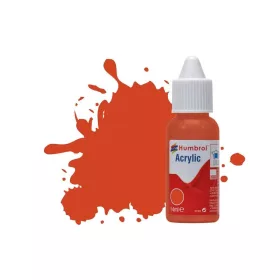 Humbrol HUMBROL ACRYLIC DROPPER BOTTLE 14ML No 132 Red Satin