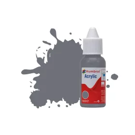   Humbrol HUMBROL ACRYLIC DROPPER BOTTLE 14ML No 145 Medium Grey Matt