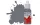 Humbrol HUMBROL ACRYLIC DROPPER BOTTLE 14ML No 145 Medium Grey Matt