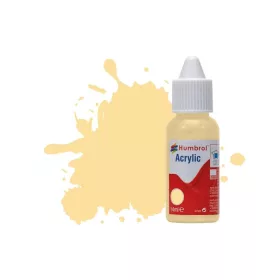   Humbrol HUMBROL ACRYLIC DROPPER BOTTLE 14ML No 148 Radome Tan Matt