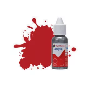   Humbrol HUMBROL ACRYLIC DROPPER BOTTLE 14ML No 153 Insignia Red Matt