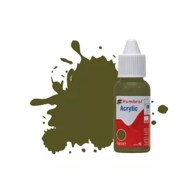   Humbrol HUMBROL ACRYLIC DROPPER BOTTLE 14ML No 159 Khaki Drab Matt