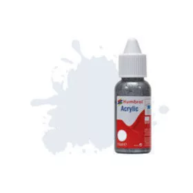   Humbrol HUMBROL ACRYLIC DROPPER BOTTLE 14ML No 191 Chrome Silver - Metallic