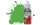 Humbrol HUMBROL ACRYLIC DROPPER BOTTLE 14ML No 208 Fluorescent Signal Green Gloss