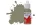 Humbrol HUMBROL ACRYLIC DROPPER BOTTLE 14ML No.240 RLM 02 Grau Matt