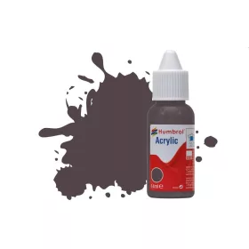   Humbrol HUMBROL ACRYLIC DROPPER BOTTLE 14ML No.251 RLM 81 Dunkelbraun Matt