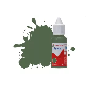   Humbrol HUMBROL ACRYLIC DROPPER BOTTLE 14ML No.252 RLM 82 Olivgrun Matt