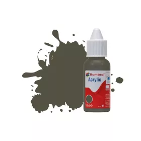   Humbrol HUMBROL ACRYLIC DROPPER BOTTLE 14ML No.253 RLM 83 Dunkel-Grun Matt
