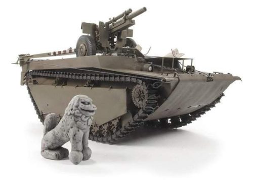 AFV-Club 1:35 LVT 4 Buffalo Carrying M2A1 105mm Howitzer harcjármű makett