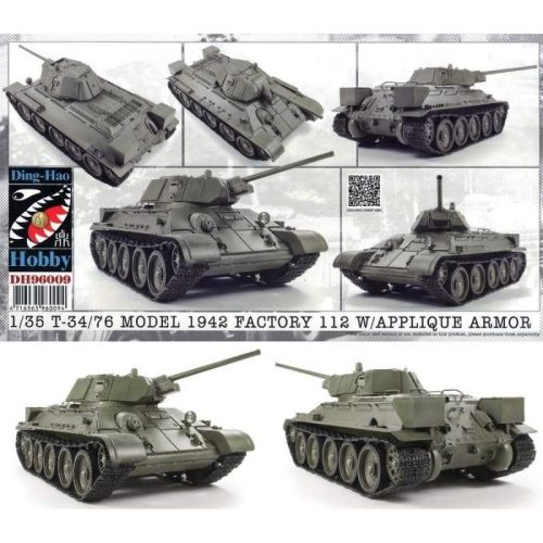 AFV-Club 1:35 T34-76 Model 1942 & Applique Armor harcjármű makett