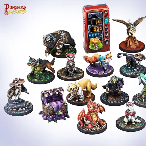 Archon Studio Dungeons & Lasers Miniatures: ANIMAL COMPANIONS