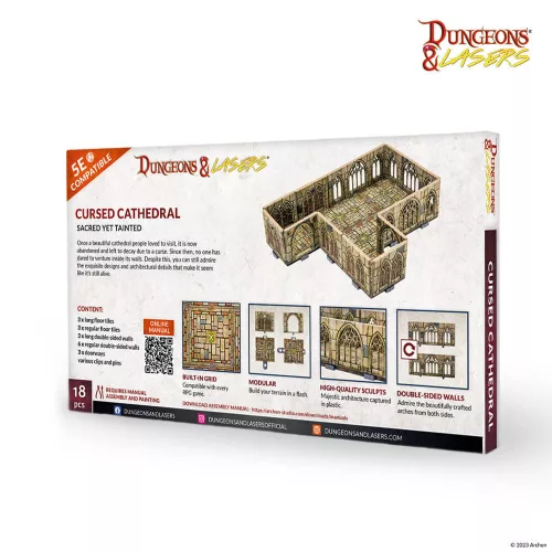 Archon Studio Dungeons & Lasers Expansion Set: CURSED CATHEDRAL