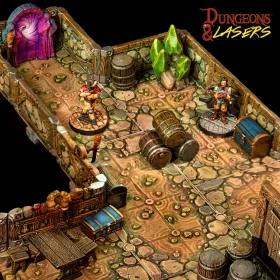   Archon Studio Dungeons & Lasers Dwarven Mine Half-Height Walls