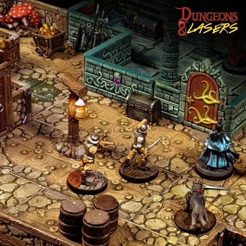 Archon Studio Dungeons & Lasers Dwarven Mine Half-Height Walls