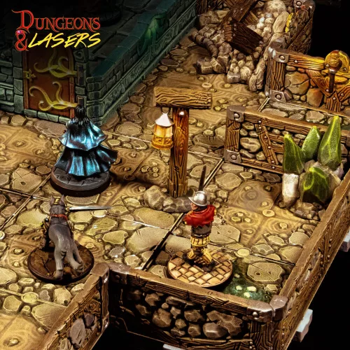 Archon Studio Dungeons & Lasers Dwarven Mine Half-Height Walls